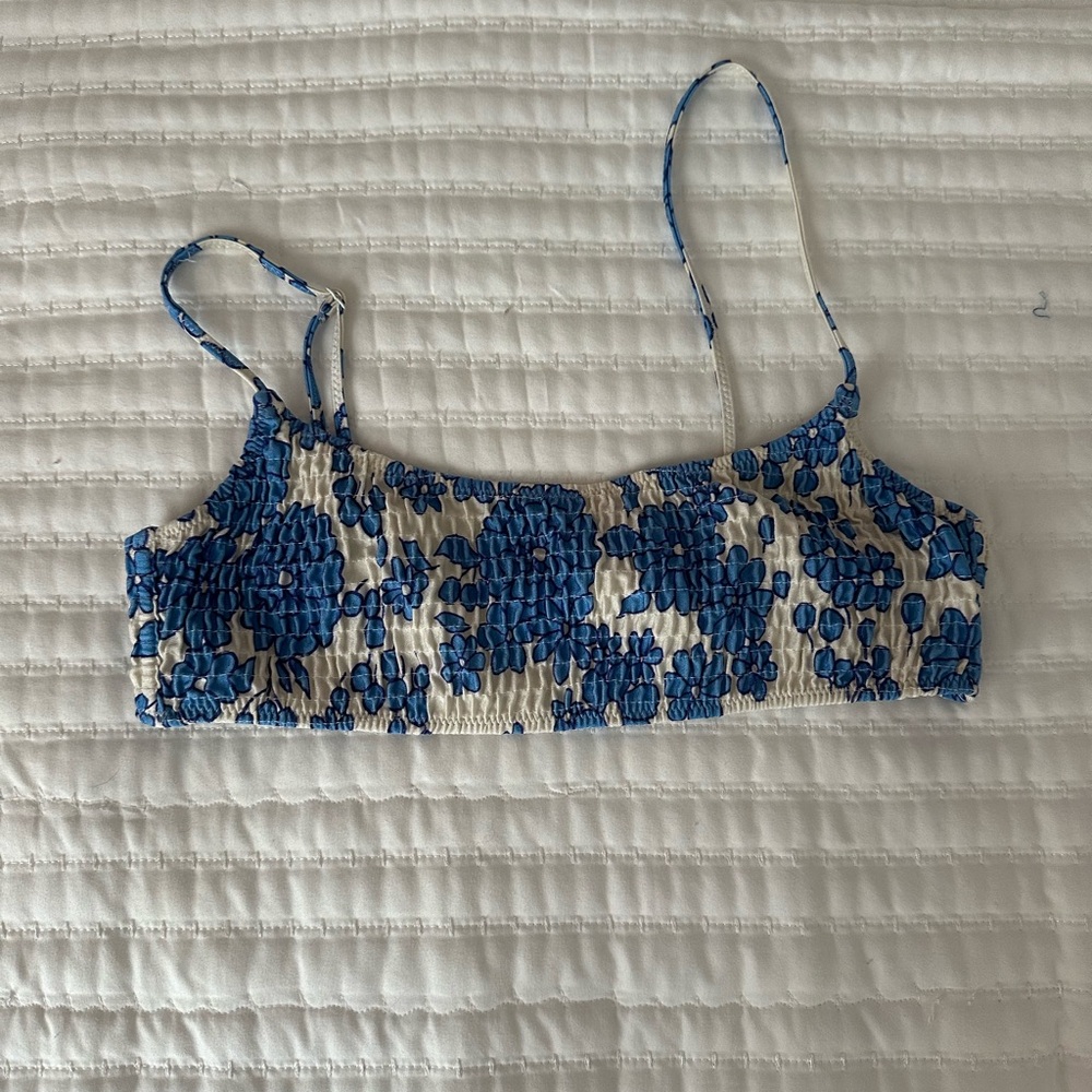Triangl Swimwear Blue Floral Bikini set